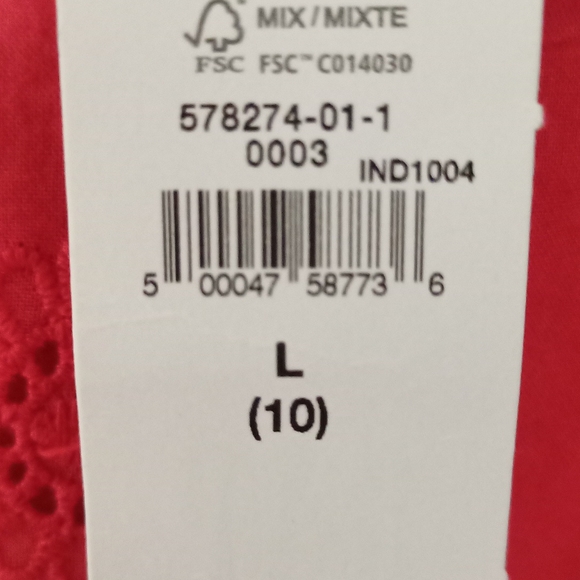 GAP Girl Eyelet Buoy Red Dress - Picture 3 of 3